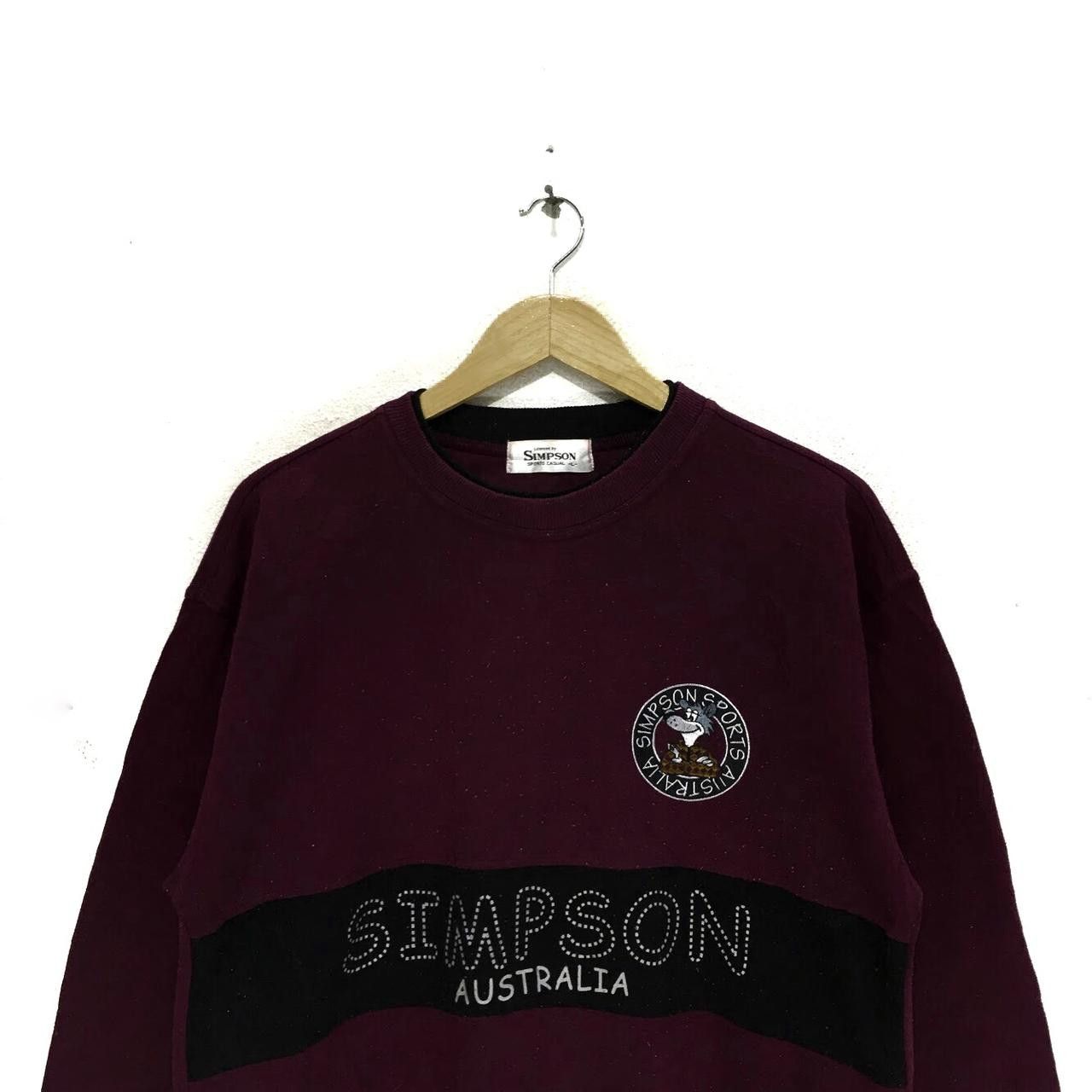 The Simpsons Vintage SIMPSON SPORT AUSTRALIA Crewneck Jumper Sweatshirt Size L / US 10 / IT 46 - 2 Thumbnail