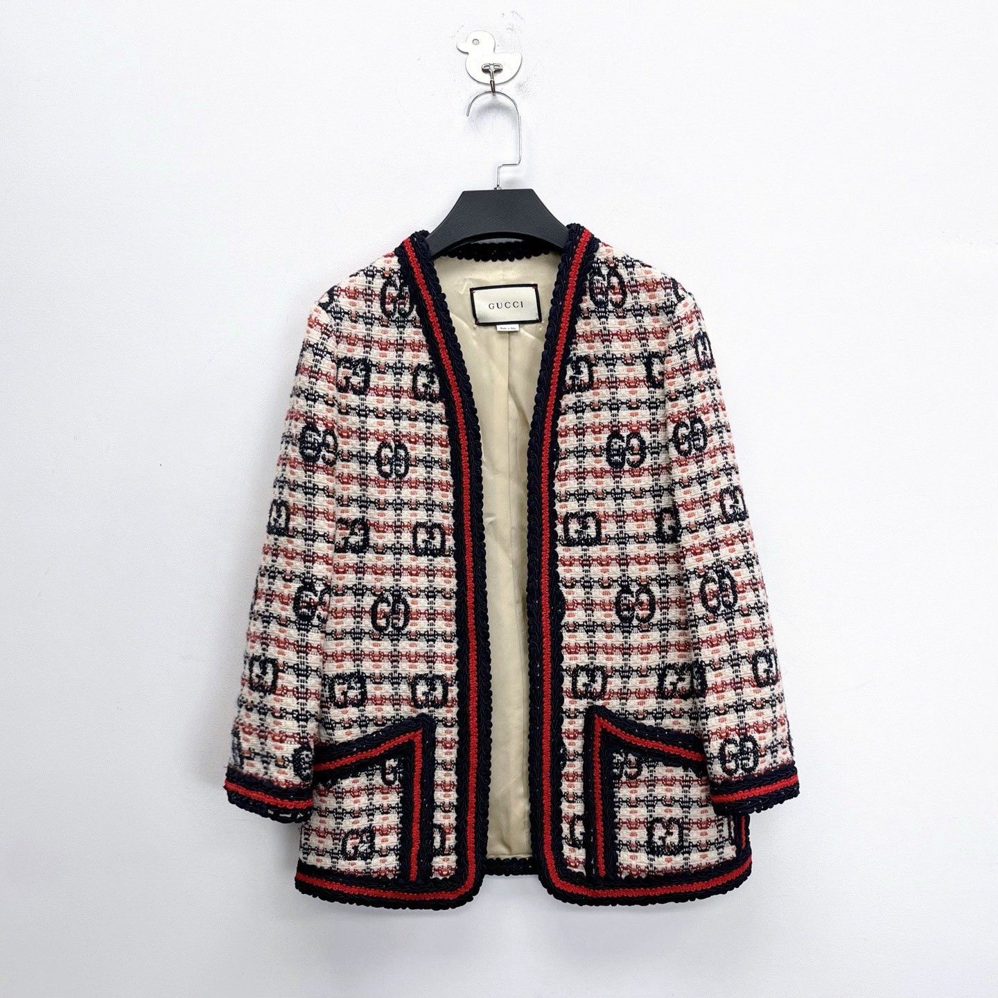 Gucci Gucci Black Red T Double G Cardigan Size US M / EU 48-50 / 2 - 1 Thumbnail