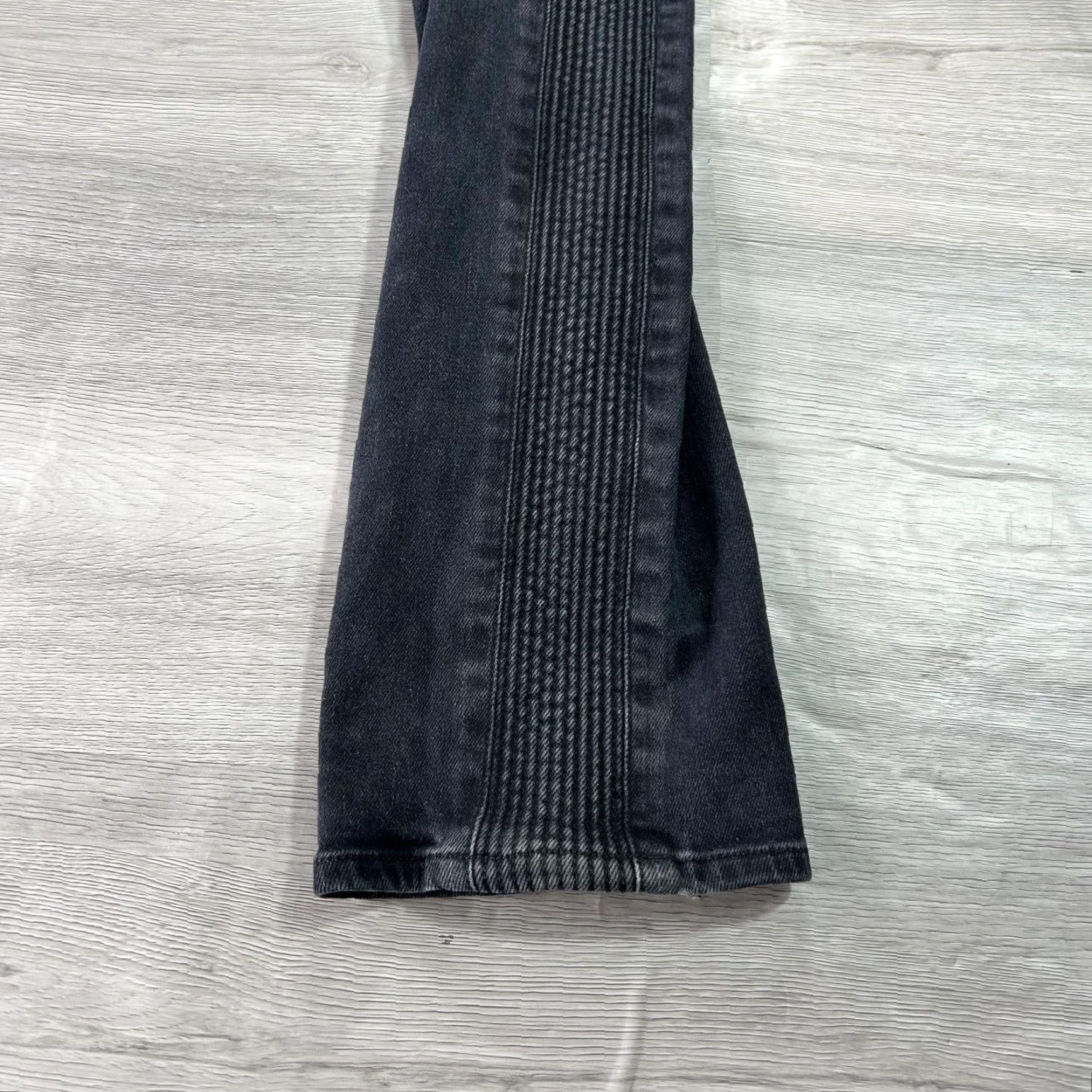 J Brand J Brand Jeans Mens 32x31 Skinny Charcoal Gray Stripe Denim Slim Stretch JB000939 Jeans Mens Size US 32 / EU 48 - 5 Thumbnail