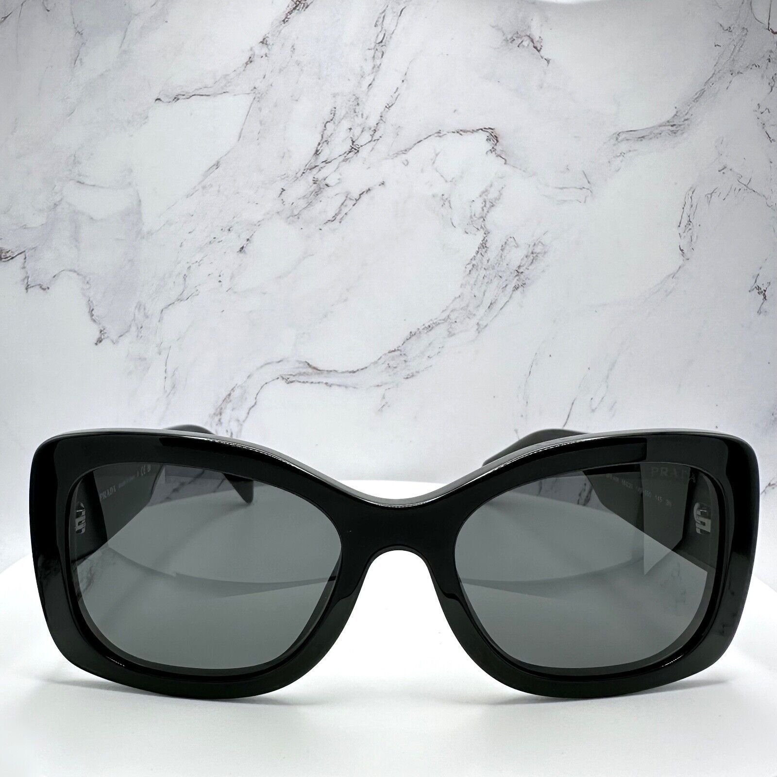 Prada New PRADA Sunglasses Black Oversized Square Letter Logo Size ONE SIZE - 5 Thumbnail
