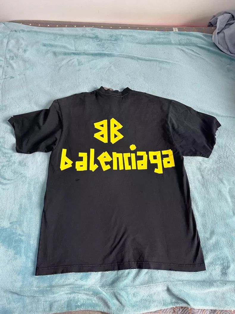 Balenciaga Balenciaga Masked paper tape tape letter printed round nec Size US XS / EU 42 / 0 - 7 Thumbnail