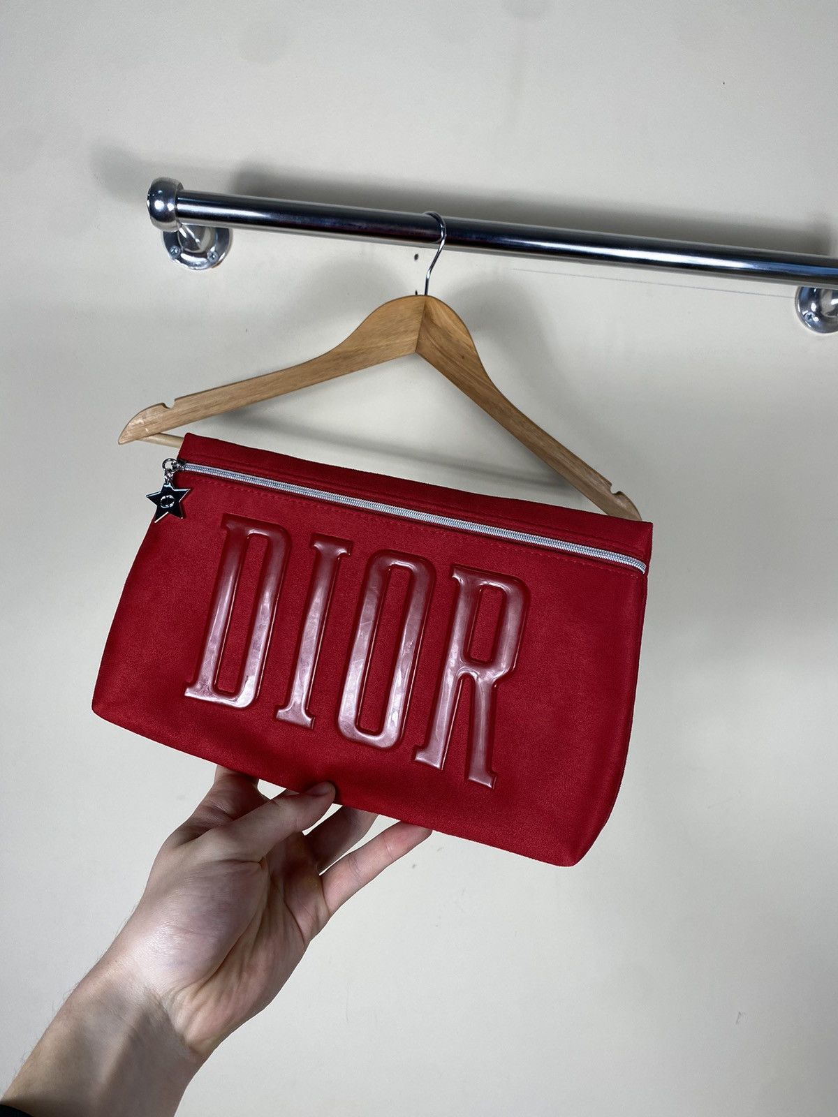 Dior DIOR novelty pouch Limited red big size porch Size ONE SIZE - 1 Thumbnail
