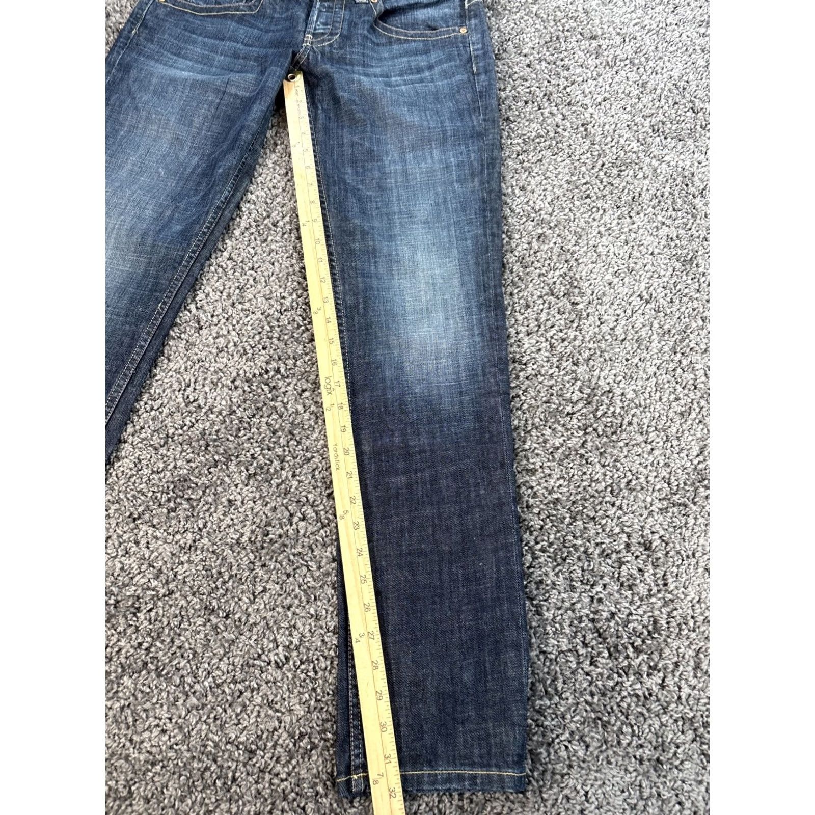 Guess VINTAGE GUESS Jeans Mens 30x32 Denim Button Fly 90s Blue Wash Straight 5-Pocket Mens Size US 30 / EU 46 - 2 Thumbnail