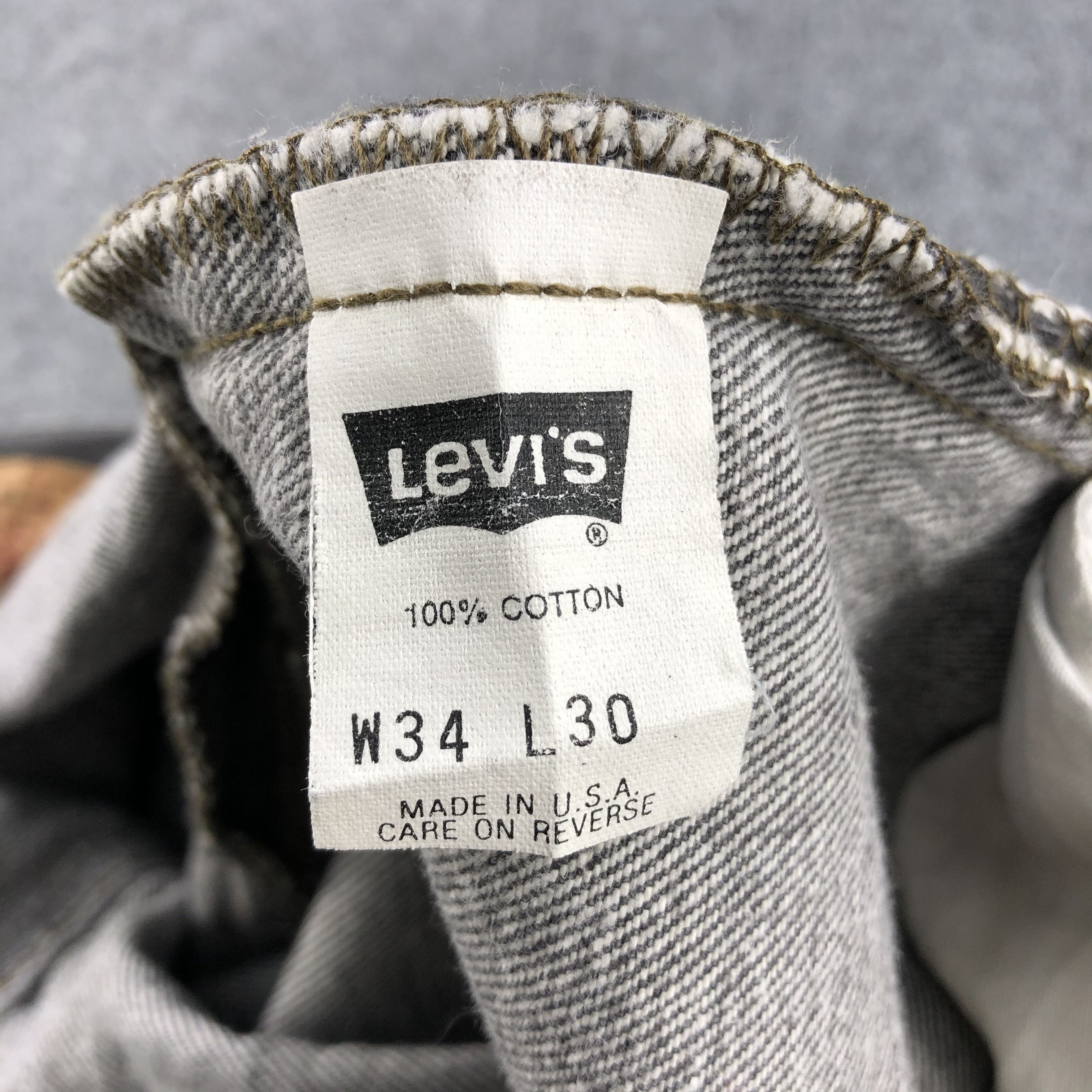 Levi's 90s Vintage Levis 501 Earth Tone Jeans-J1416 Size US 35 - 13 Thumbnail