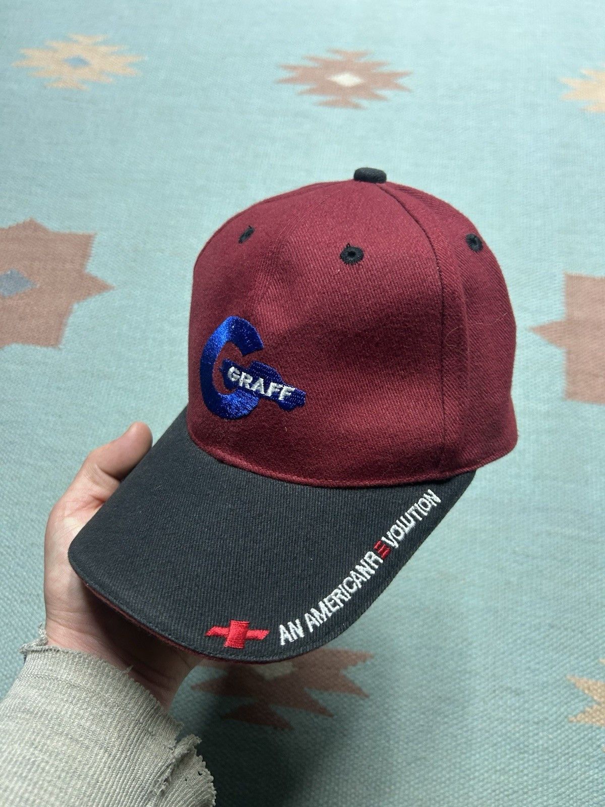 Vintage Vtg strap hat Chevy Graff car dealership bay city Michigan Size ONE SIZE - 3 Thumbnail