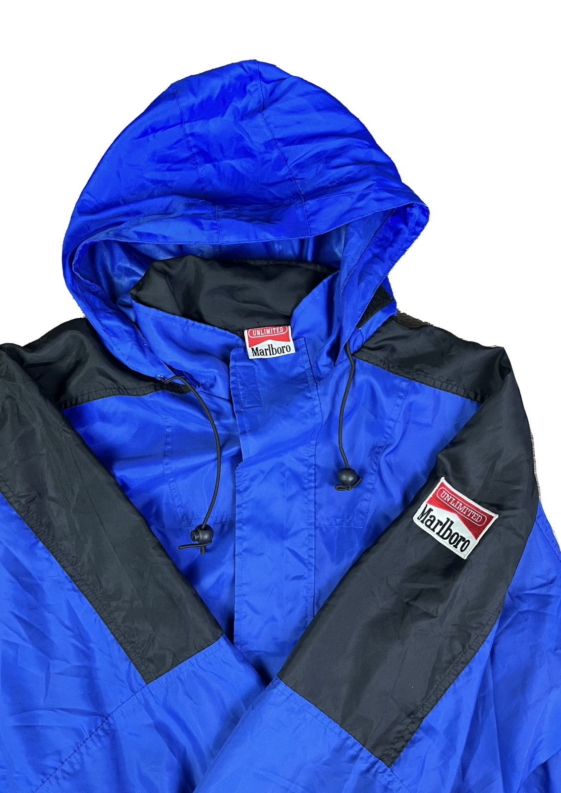Marlboro × Marlboro Unlimited × Vintage Vintage 90’s Marlboro Unlimited Windbreaker Jacket 🚬 Size US L / EU 52-54 / 3 - 1 Thumbnail