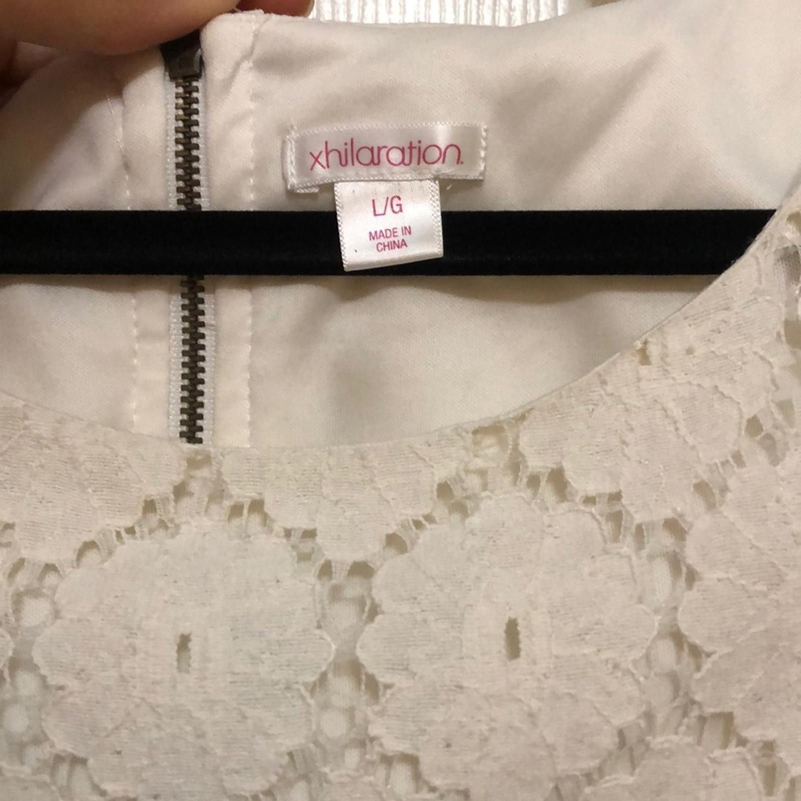 Target Basics White floral lace dress Size L / US 10 / IT 46 - 2 Thumbnail