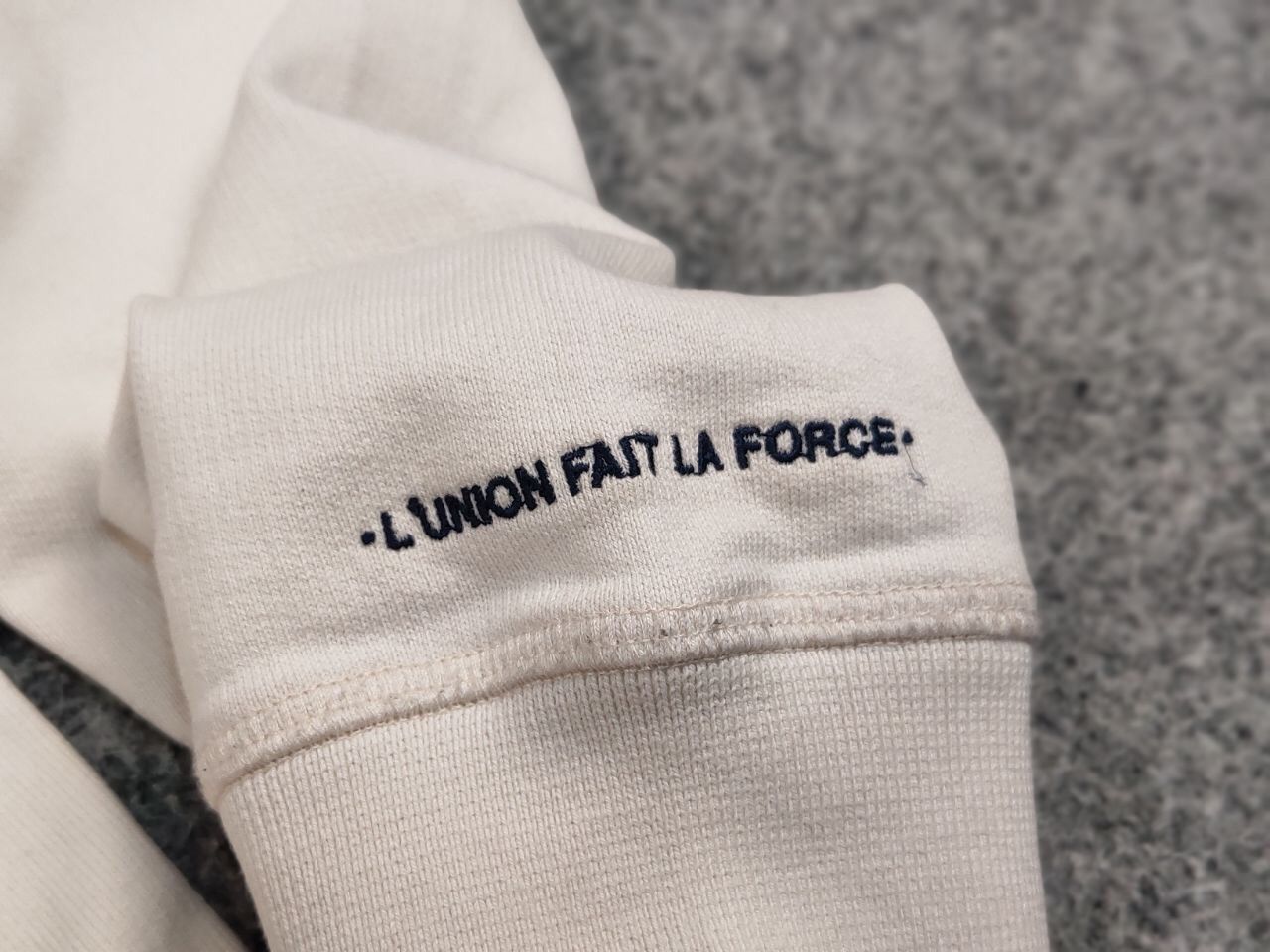 Bleu De Paname Bleu De Paname Crew Check Logo Jumper Beige Sweatshirt Size US M / EU 48-50 / 2 - 15 Thumbnail