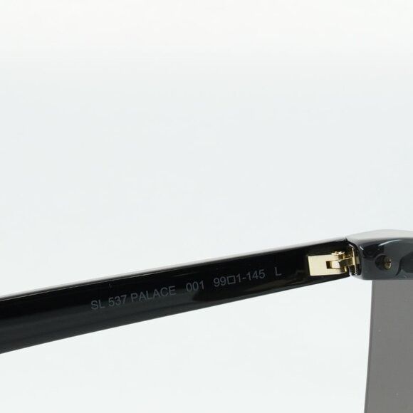 Saint Laurent Paris Saint Laurent SL537 PALACE 001 Sunglasses Black Shield Frame Size ONE SIZE - 9 Thumbnail