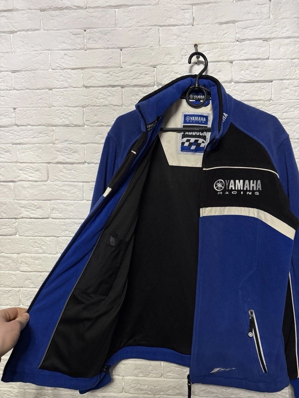 Yamaha Yamaha Racing Paddock Fleece Bomber Jacket Huge Logos Size US L / EU 52-54 / 3 - 7 Thumbnail