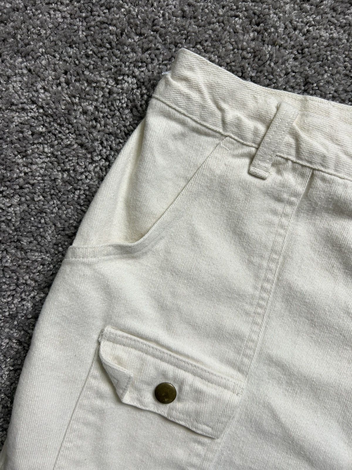 Vintage Vintage 80s Cargo Shorts 1980s Button Snap Multi Pocket Size US 30 / EU 46 - 2 Thumbnail