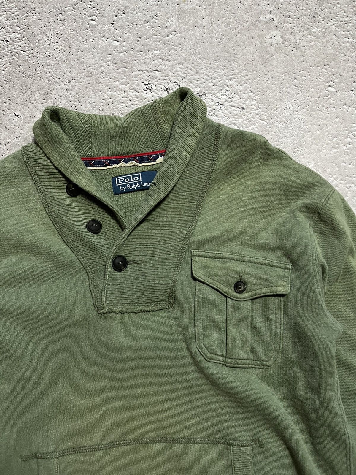 Polo Ralph Lauren × Vintage Vintage Polo by Ralph Lauren Military Cotton Sweater Size US S / EU 44-46 / 1 - 8 Thumbnail