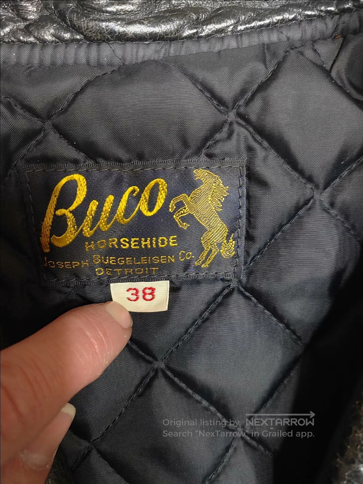 The Real McCoy's Bucoj24 Horse Leather Jacket 38. Size US S / EU 44-46 / 1 - 2 Thumbnail