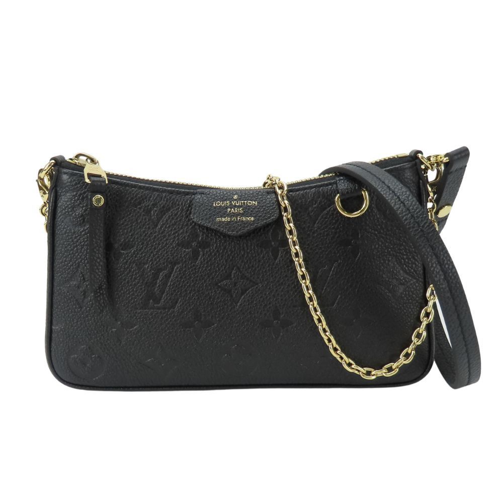 Louis Vuitton Louis Vuitton Easy Pouch Monogram 2Way Shoulder Bag Leather Shoulder Bag M80349 in Black, Women's