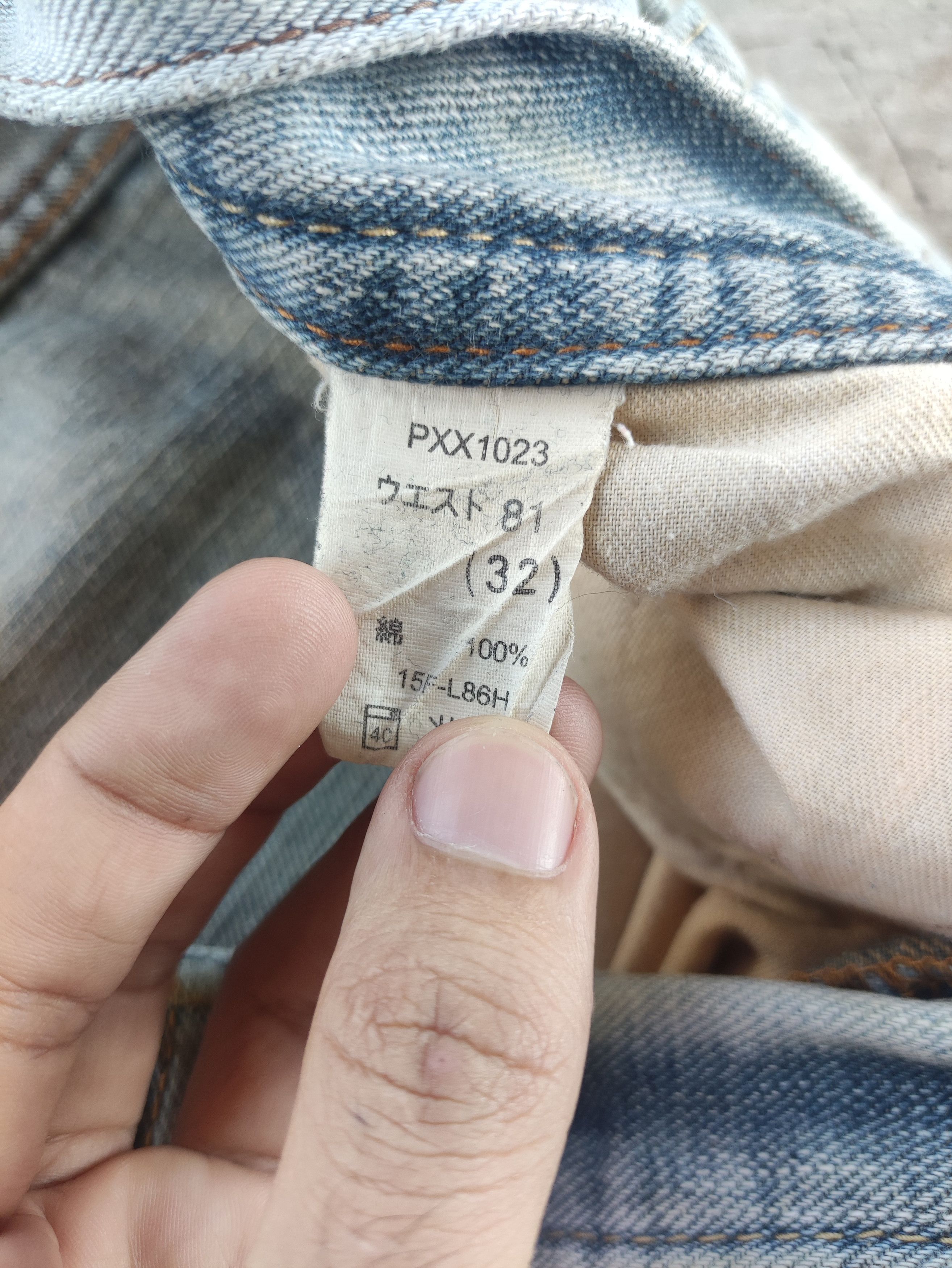 Japanese Brand Vintage Japanese Baggy Jean Distressed Faded Denim Size US 35 - 7 Thumbnail