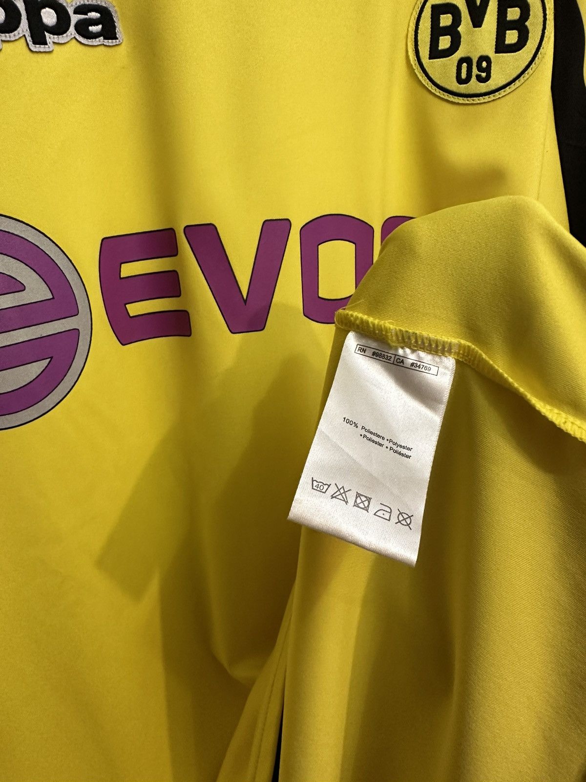 Vintage #18 LUCAS Borrusia Dortmund 2009/10 Kappa Home Shirt Jersey Size US XL / EU 56 / 4 - 10 Thumbnail
