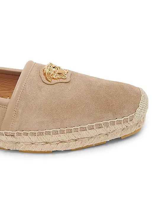 Versace os11x0126 Medusa Suede Espadrilles in Beige Size US 12 / EU 45 - 3 Thumbnail