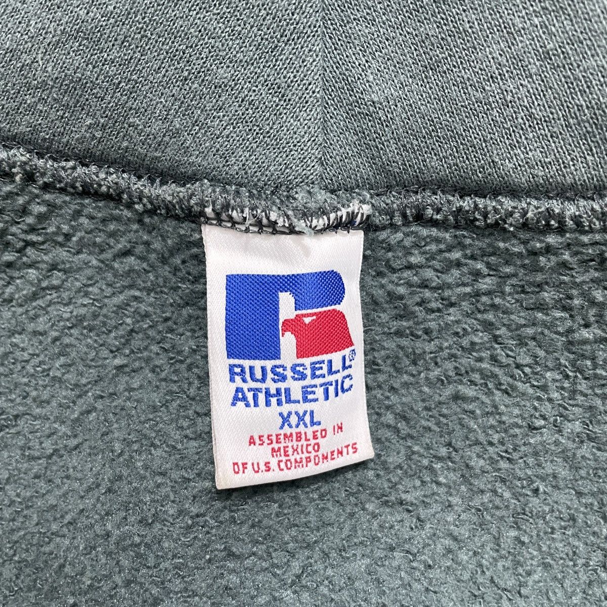 Russell Athletic GRAIL 🥶 90s Russell Athletic Seafoam Green Blank Hoodie Size US XXL / EU 58 / 5 - 3 Thumbnail