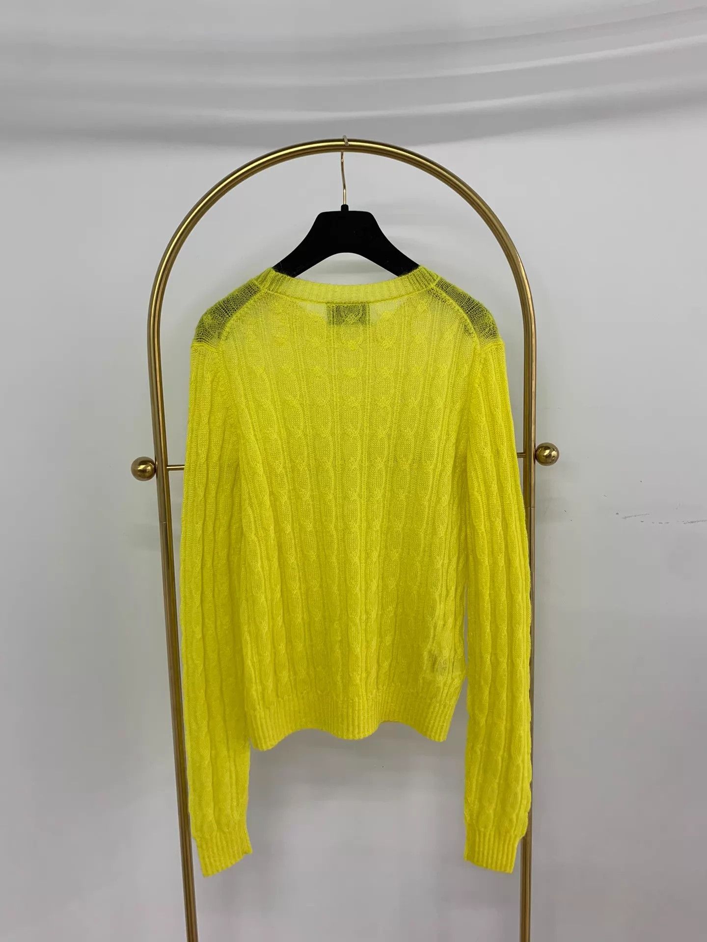 Prada Prada Yellow Knit Top Size 40 Near New Size S / US 4 / IT 40 - 3 Thumbnail