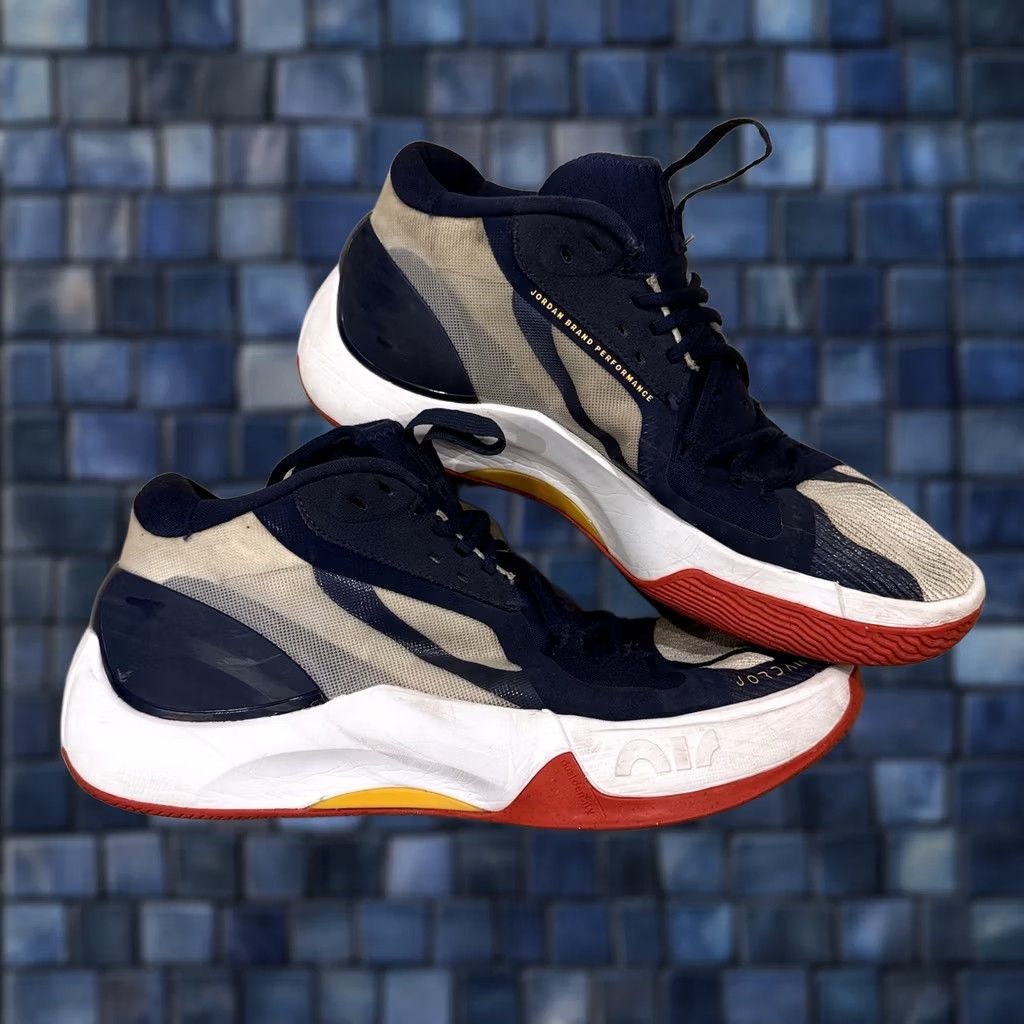 Nike Nike Air Jordan Zoom Separate Olympic Sneaker Mens 9.5 White Navy Red Gold DH0249-471 Size US 9 / EU 42 - 1 Thumbnail
