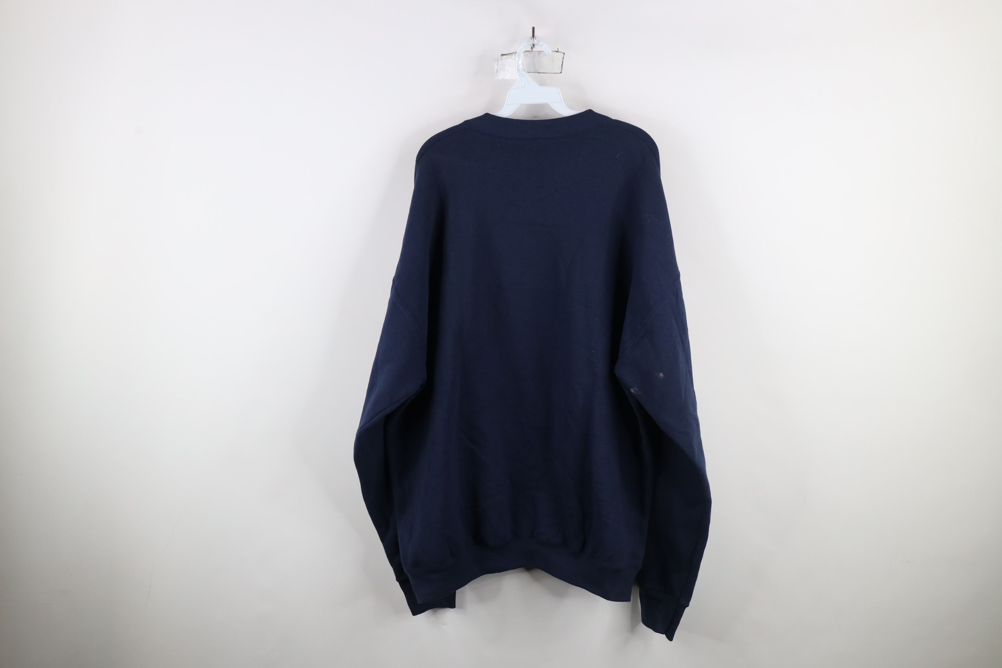 Vintage Vintage 90s Streetwear Luau Crewneck Sweatshirt Navy Blue Size US XXL / EU 58 / 5 - 11 Thumbnail