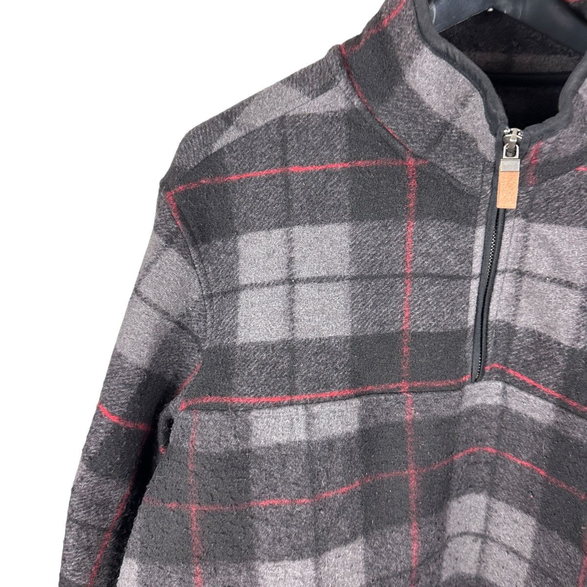 Vintage Mens Y2K John Wayne Plaid Quarter Zip Fleece Jacket Size US L / EU 52-54 / 3 - 2 Thumbnail