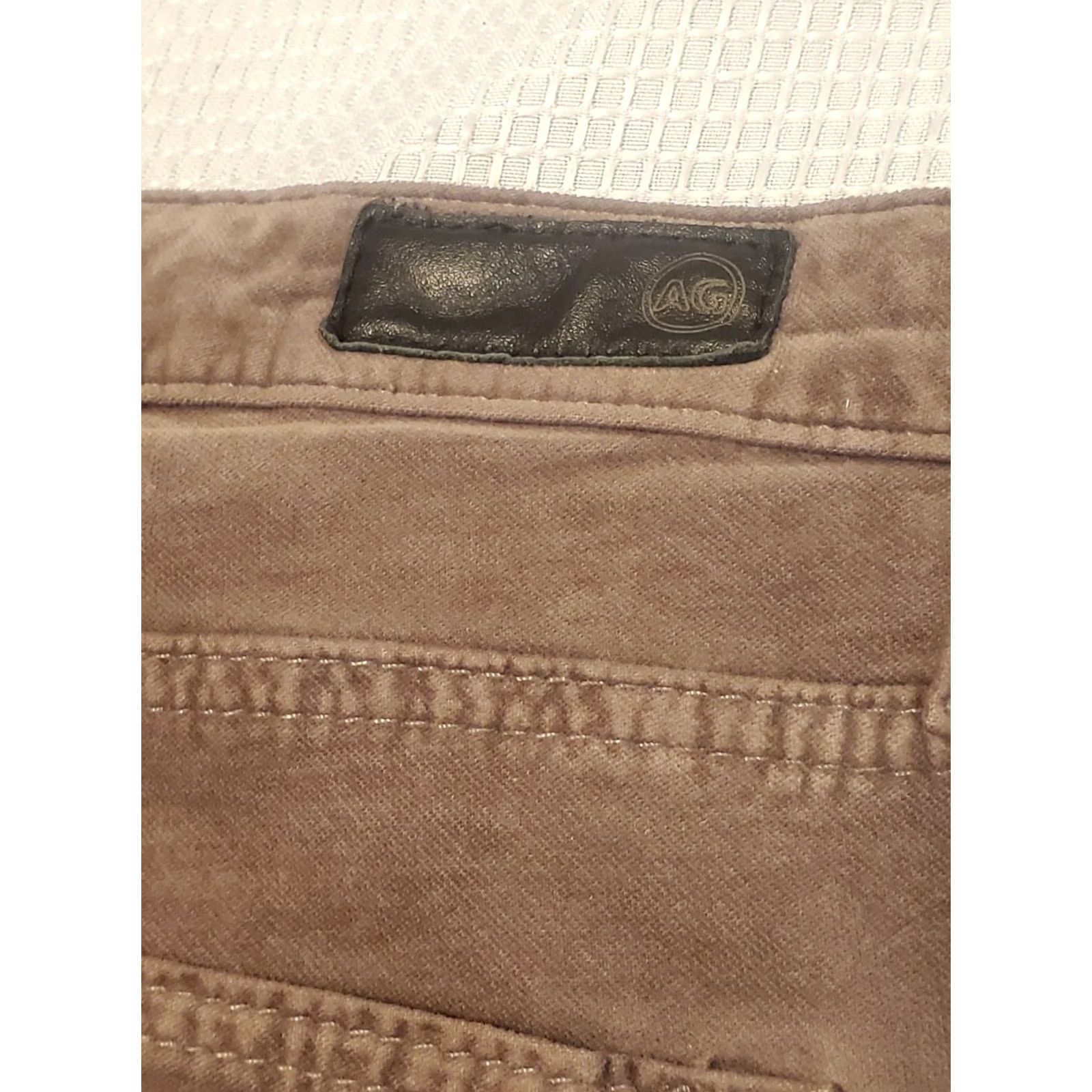 Anthropologie AG Adriano Goldschmied Pants Womens Sz 27P Mauve Velvet Stevie Ankle Slim Size ONE SIZE - 6 Thumbnail