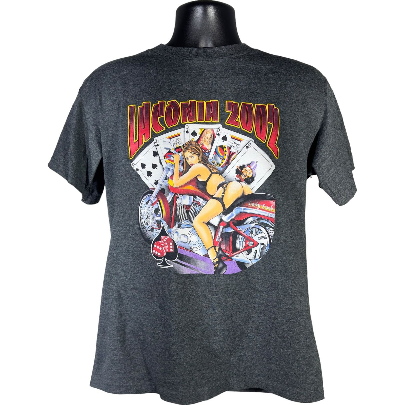 Fruit Of The Loom Vintage Laconia Pinup Bike Tee Size US M / EU 48-50 / 2 - 1 Thumbnail