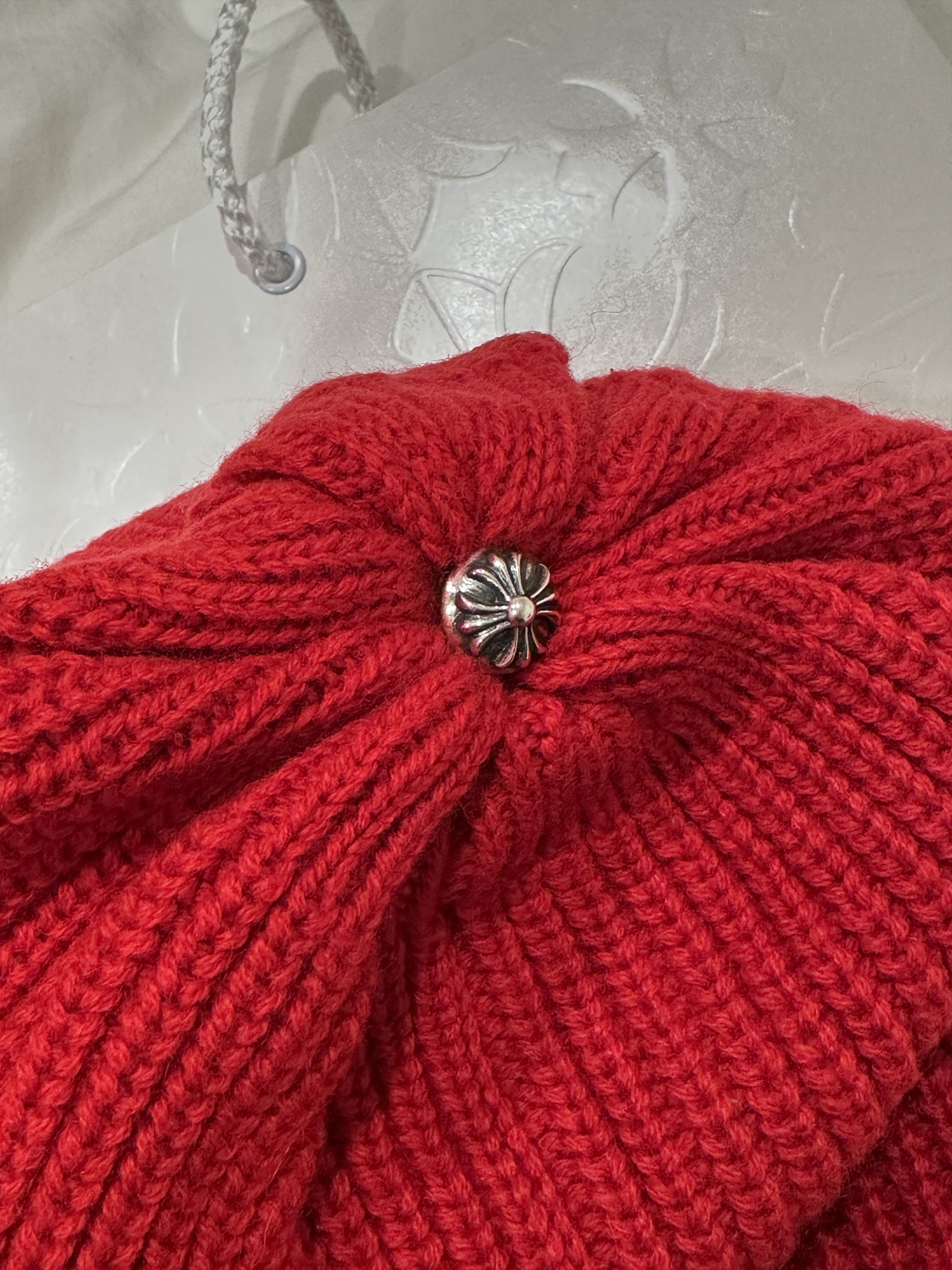 Chrome Hearts Chrome Hearts Sludge Triple Star Patch Cashmere Beanie Size ONE SIZE - 3 Thumbnail