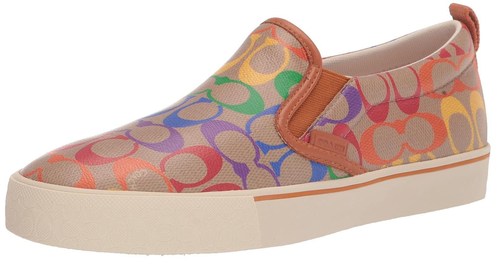 Coach Men's COACH Pride Rainbow Skate SlipOn Sneaker Tan 12 D NWT Size US 12 / EU 45 - 2 Thumbnail