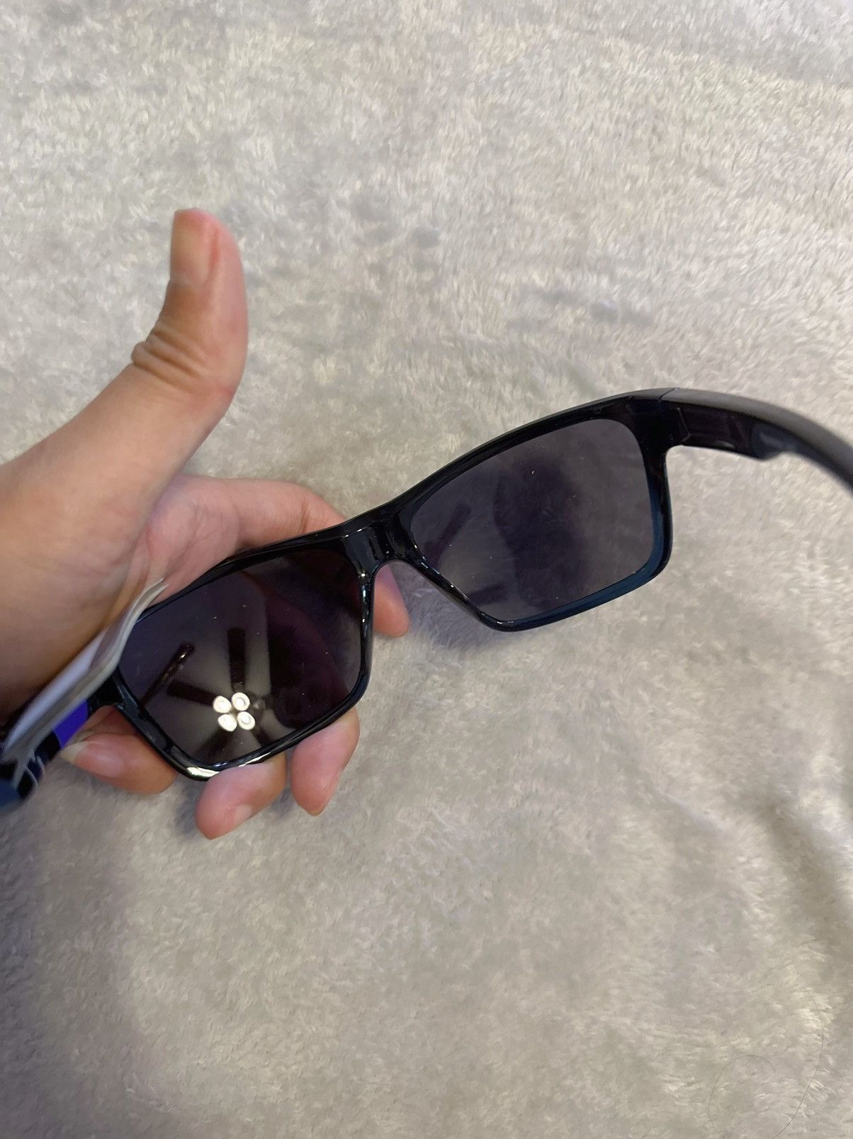 Reebok Reebok sunglasses Silicone black frame grey blue reflective Size ONE SIZE - 8 Thumbnail