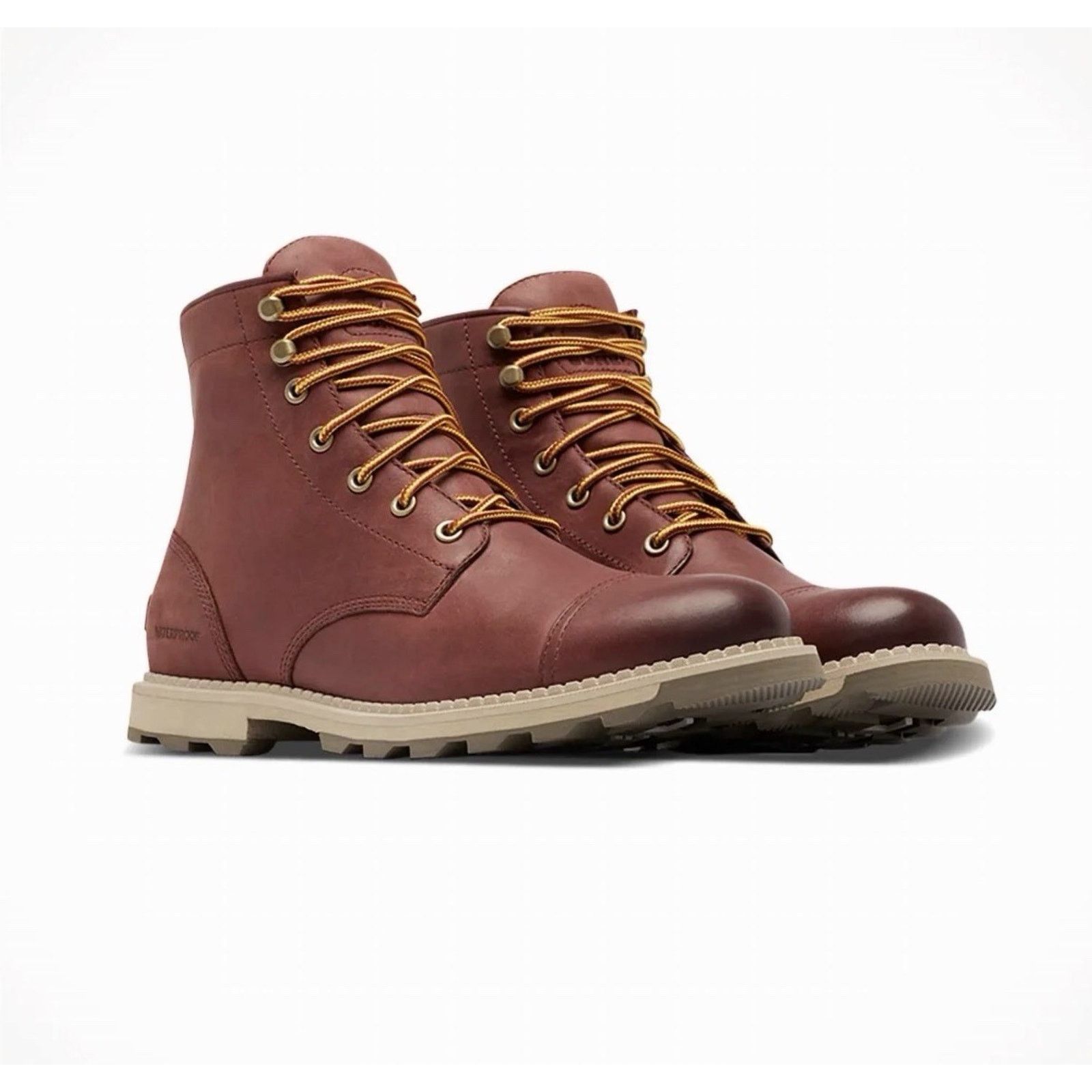 SOREL SOREL Madson II Chore Waterproof Leather Boots Spice Mens 9 Size US 9 / EU 42 - 2 Thumbnail