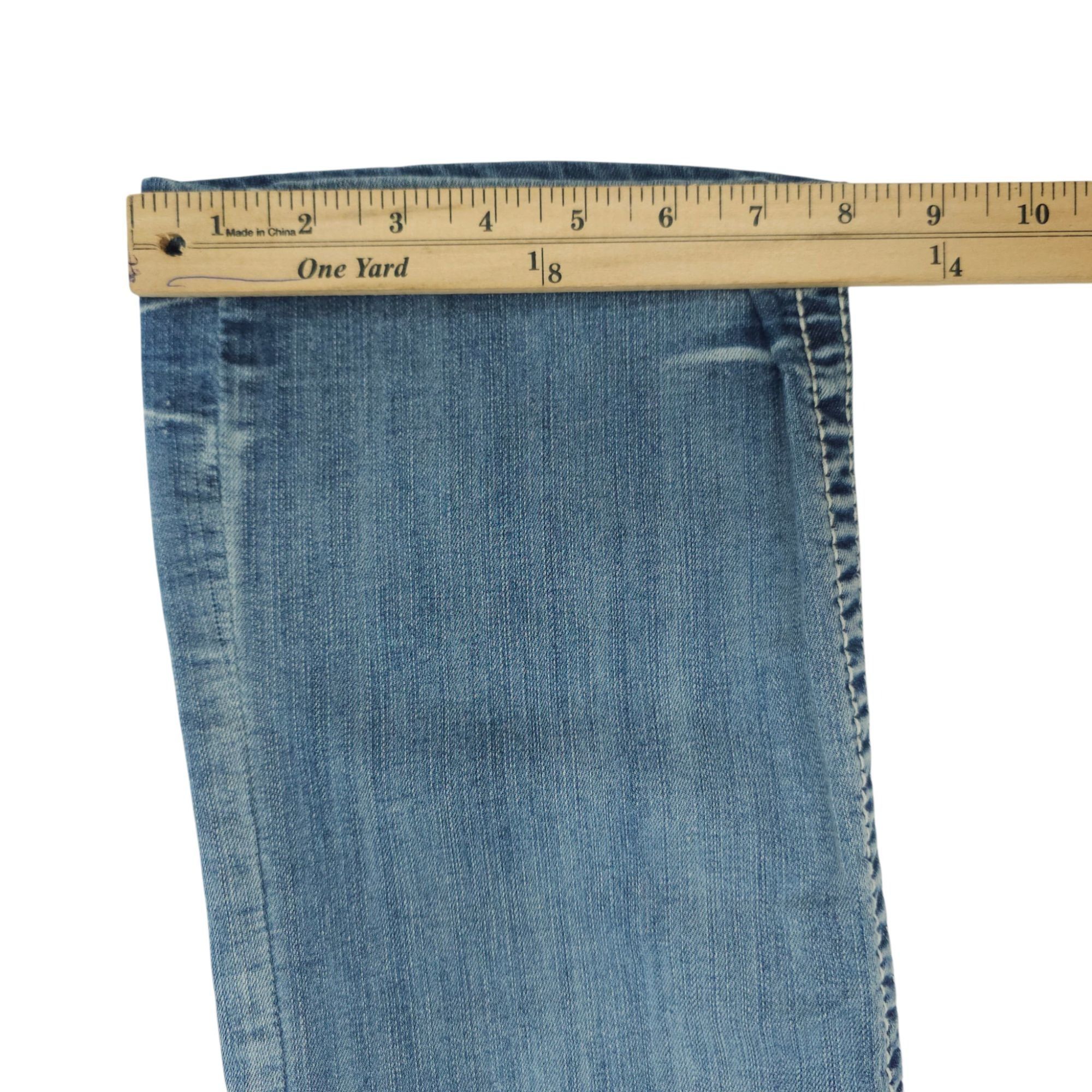 BKE BKE Carter Straight Leg Jeans Size 29XL Distressed Whiskered Size US 29 - 7 Thumbnail