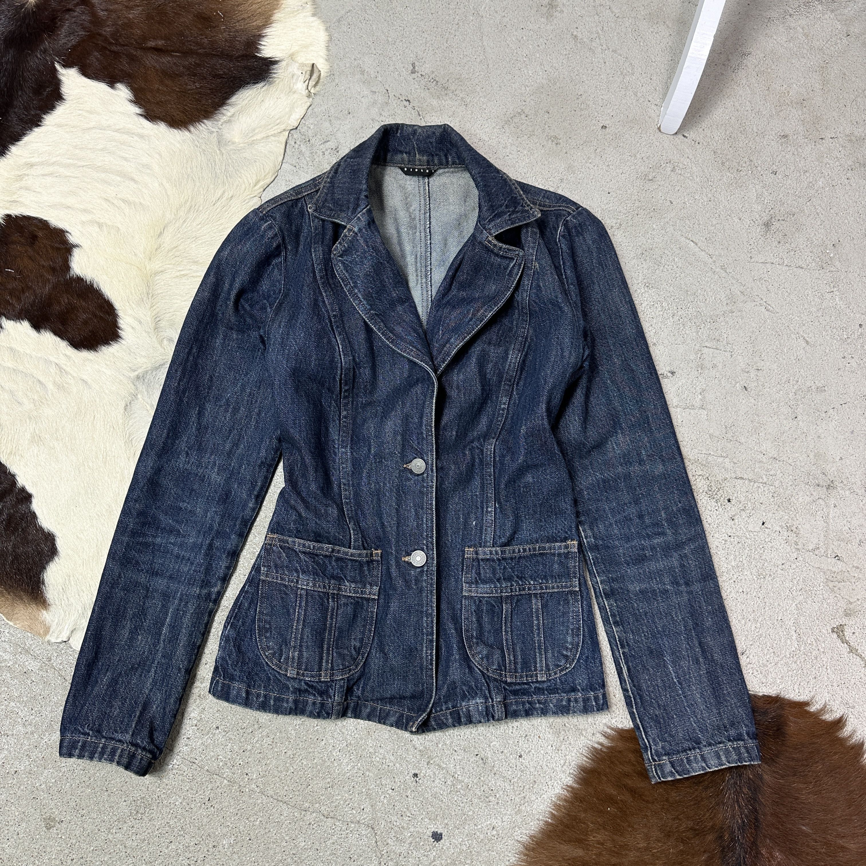 Vintage Vintage Denim Streetwear Fitted Jeans Jacket/Blazer Y2K Size S / US 4 / IT 40 - 2 Thumbnail