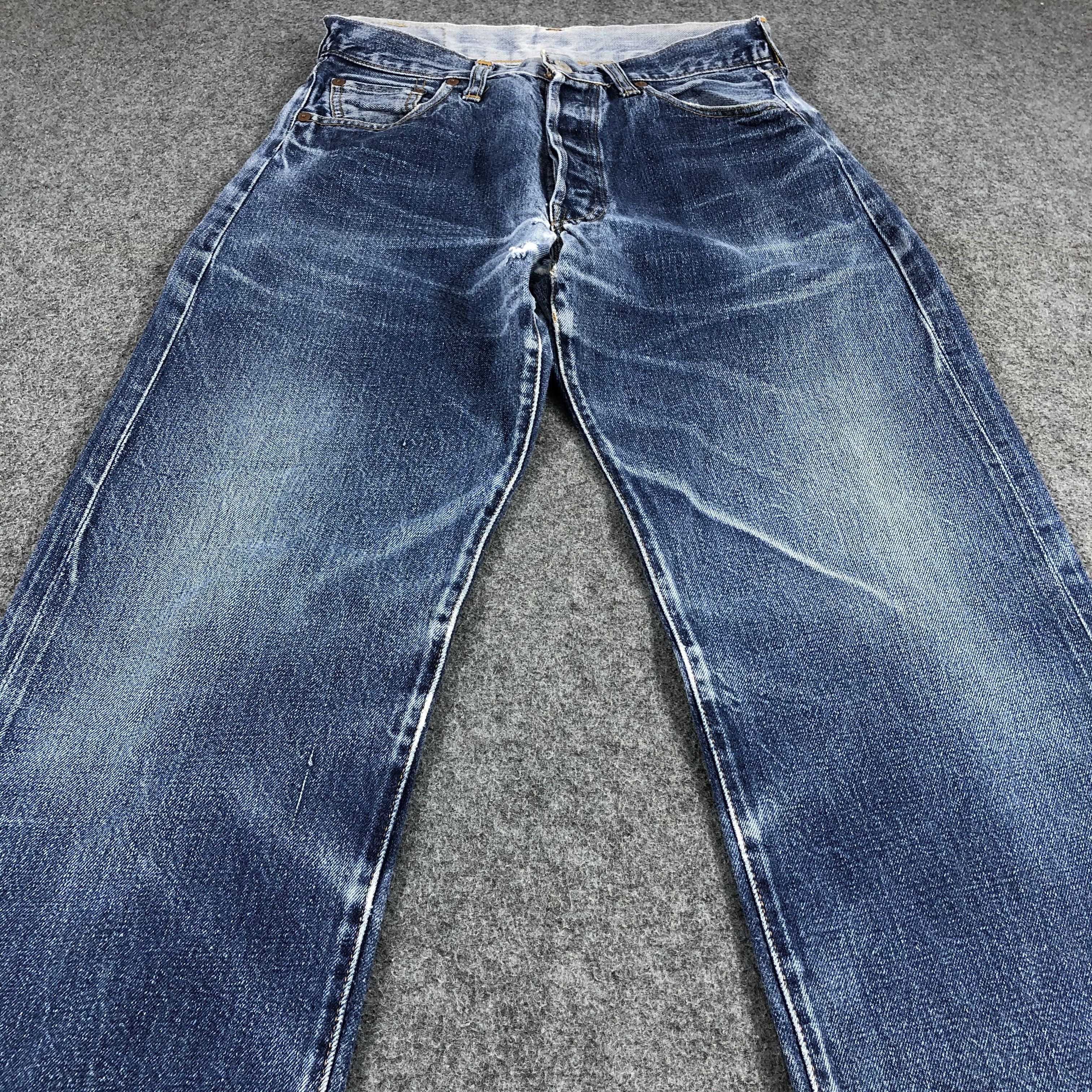 Levi's × Vintage Vintage 90s Big E Levis 501 Redline Jeans-JM1380 Size US 28 / EU 44 - 3 Thumbnail
