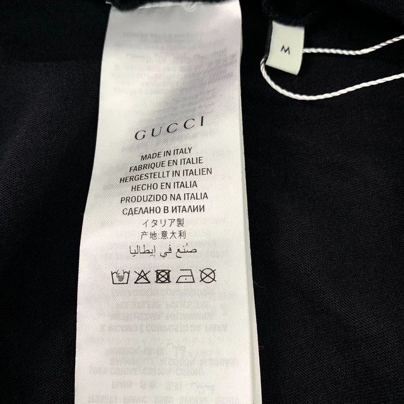 Gucci Gucci Black printed sequin decoration round-neck cotton sho Size US M / EU 48-50 / 2 - 8 Thumbnail