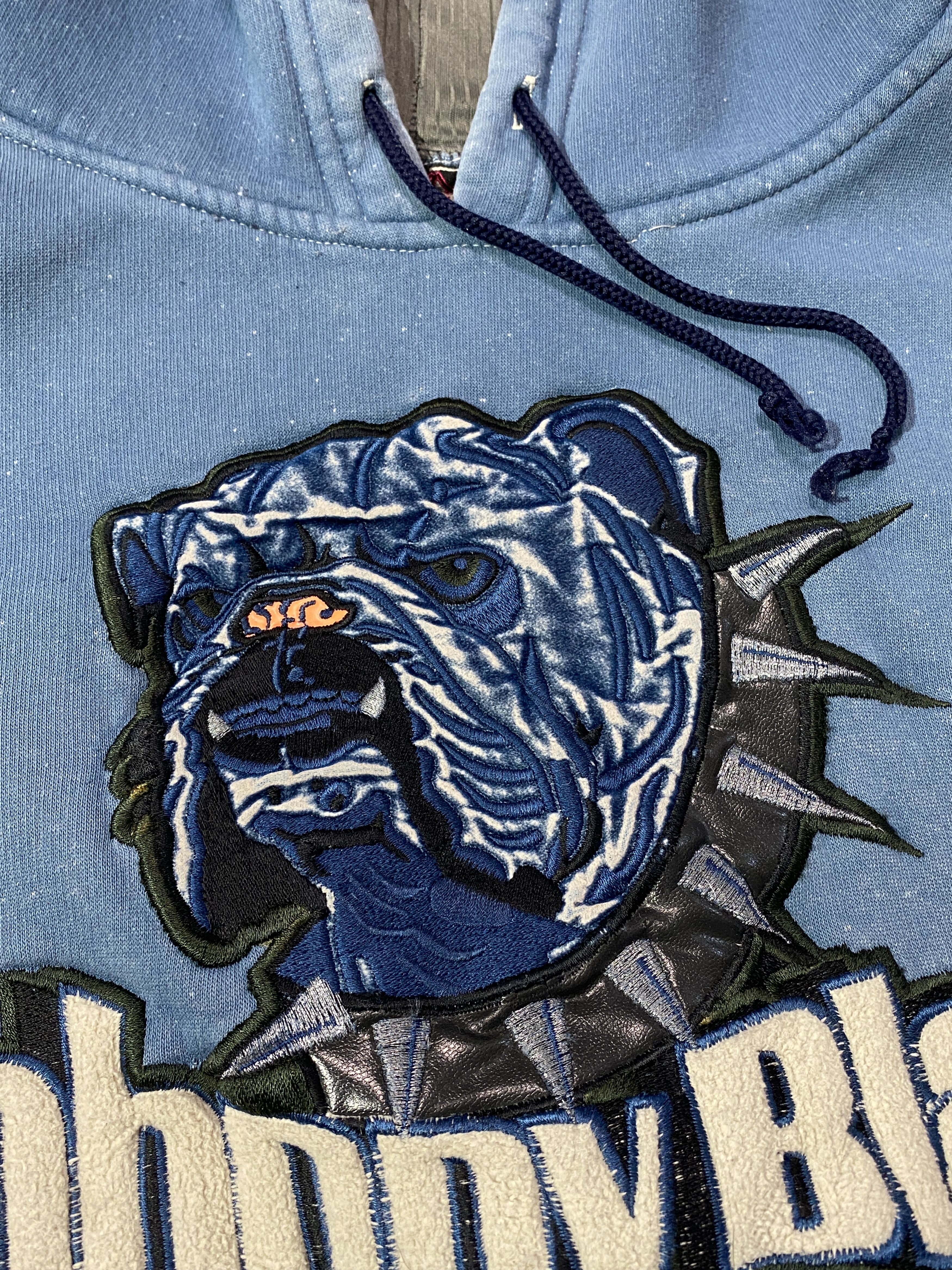 Vintage Rare Johnny Blaze thrashed vintage hoodie Bulldog Big Logo Size US M / EU 48-50 / 2 - 8 Thumbnail