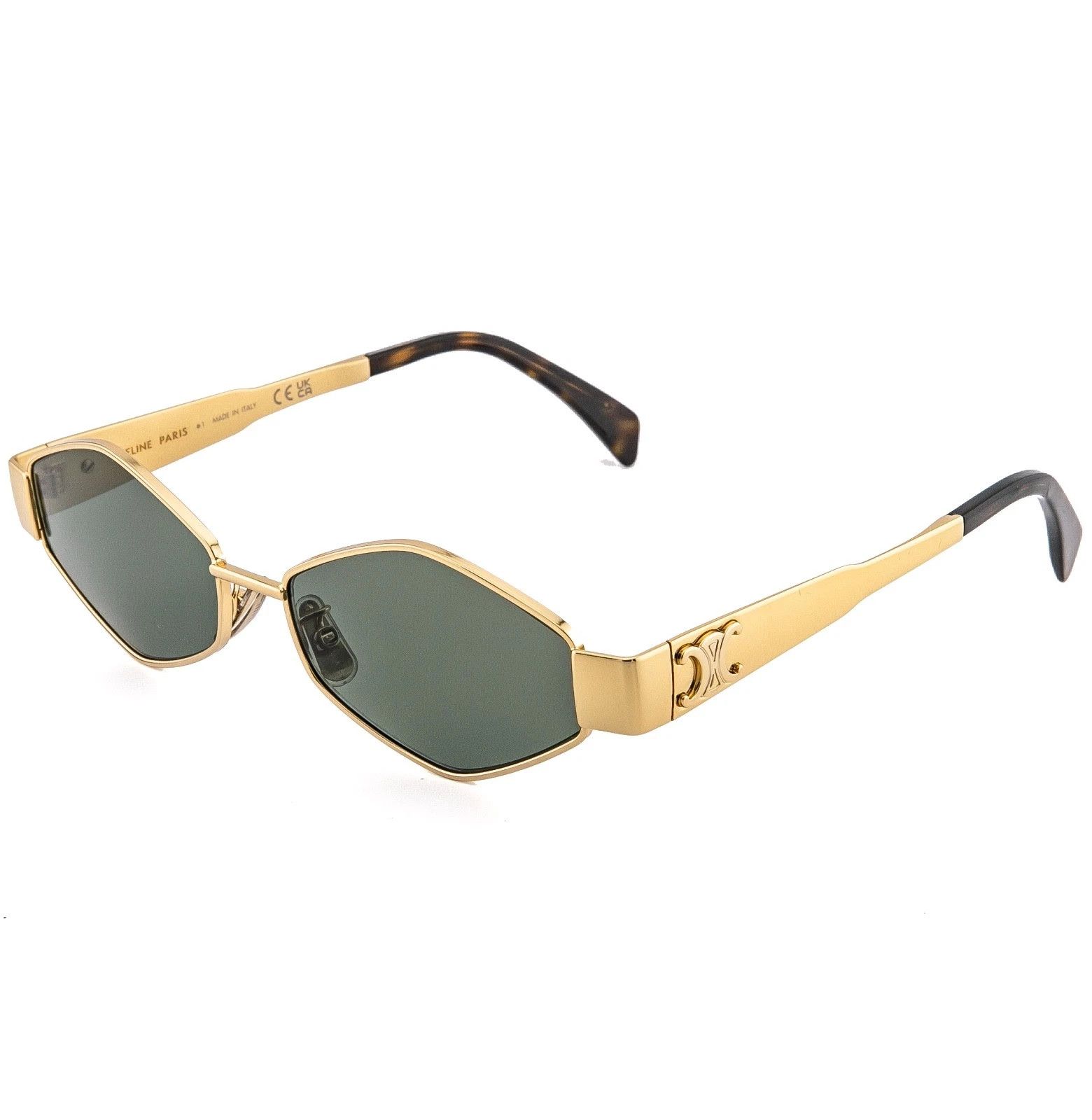Celine CELINE CL40254U 40254 METAL TRIOMPHE Gold Sunglasses 30N Size ONE SIZE - 2 Thumbnail