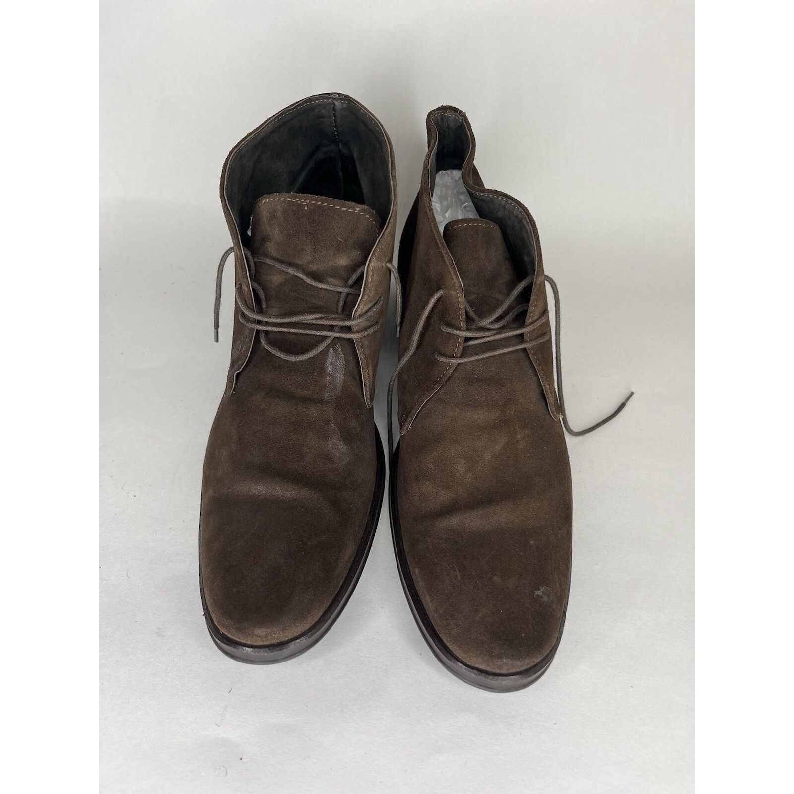 Tomas Maier Tomax Brown Suede Leather Lace Up Ankle Chukka Boots Men Sz Size US 10 / EU 43 - 10 Thumbnail