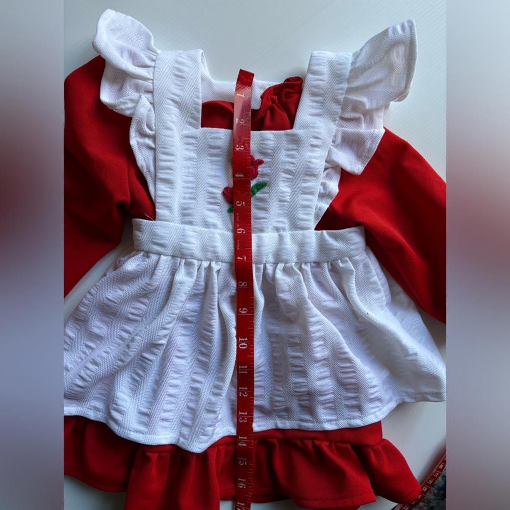 Designer Vintage Toddler Dress with Apron Size ONE SIZE - 4 Thumbnail