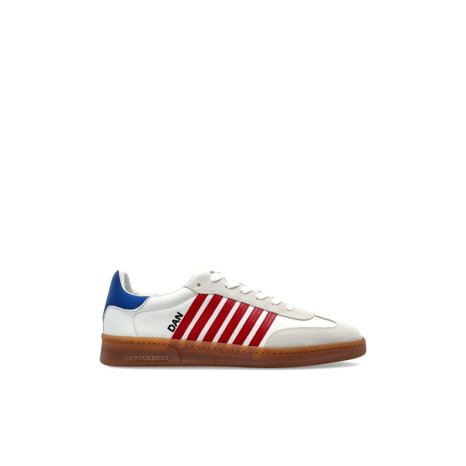 Dsquared2 DSQUARED2 Boxer White Leather Sneakers New And Authentic (Me Size US 6 / EU 39 - 1 Thumbnail