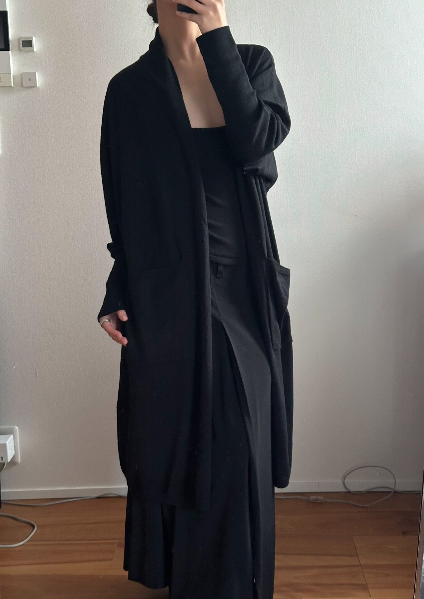 Y's Y’s for Living Black Long Coat Size M / US 6-8 / IT 42-44 - 1 Thumbnail