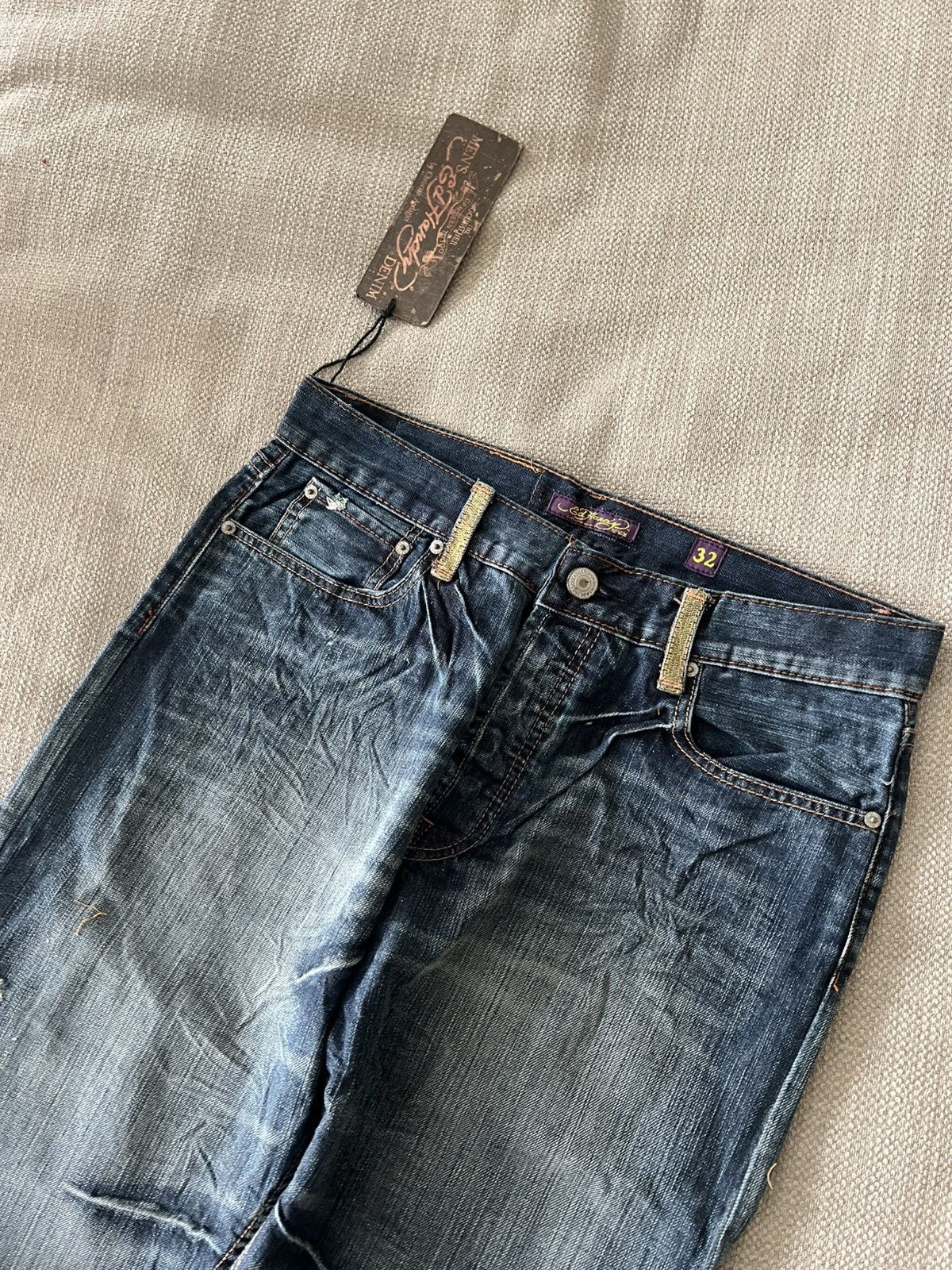 Ed Hardy Vintage 💥 Ed Hardy Jeans by Christian Audigier Pants Size US 32 / EU 48 - 18 Thumbnail