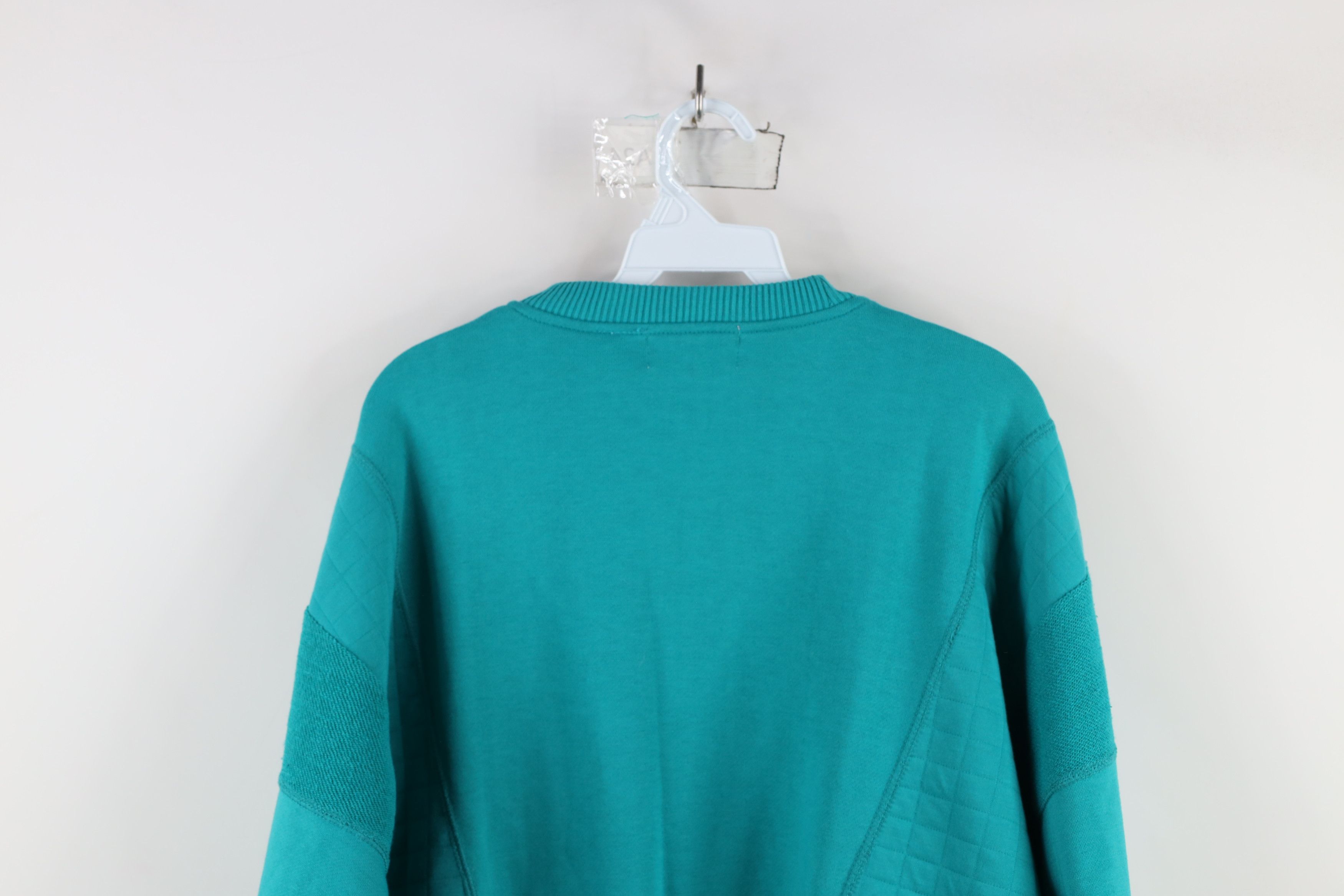 Vintage Deadstock Vintage 90s Streetwear Crewneck Sweatshirt Teal Size L / US 10 / IT 46 - 10 Thumbnail