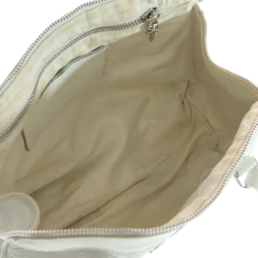 Chrome Hearts CHROME HEARTS Rhodium White Leather Handbag Size ONE SIZE - 4 Thumbnail