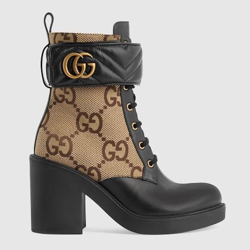 Gucci Gucci Double G Leather Boots SIZE 41.5 Size ONE SIZE - 1 Thumbnail