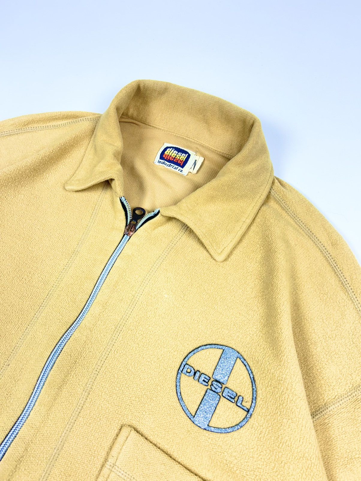 Diesel × Vintage × Yves Saint Laurent vintage Diesel zip up yellow sweatshirt Size US M / EU 48-50 / 2 - 5 Thumbnail