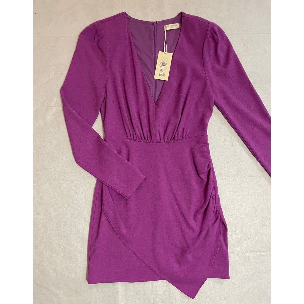 Ramy Brook NWT New $495 Ramy Brook Kiera V-neck Pink Mini Dress Size 4 Size S / US 4 / IT 40 - 8 Thumbnail