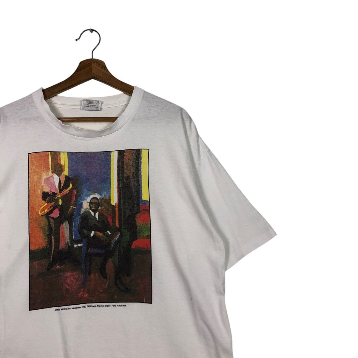 Vintage 🔥JAMES WEEKS TWO MUSICIANS 1960 SFMOMA THOMAS WEISEL FUND Size US XL / EU 56 / 4 - 8 Thumbnail