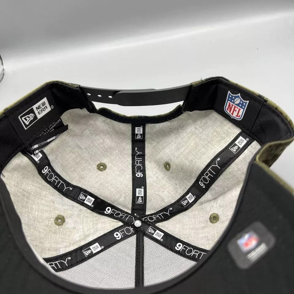 New Era Las Vegas Raiders Hat Men Camo 9Forty New Era Snap Back Cap Size ONE SIZE - 5 Thumbnail